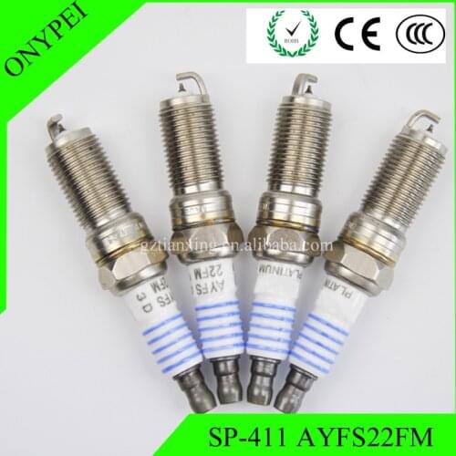 Free Shipping 4pcs/lot Auto Ignition Plug AYFS 22FM SP 411 Spark Plugs For Ford Lincoln Mercury Mazda AYFS22FM SP-411 SP411
