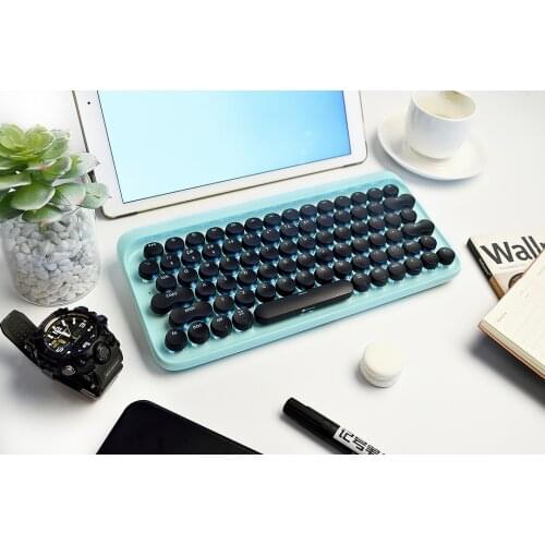 Lofree Dot Wireless bluetooth blue keyboard EH112S LED backlight mechanical Office keyboard For Ipad MAC Notebook PC