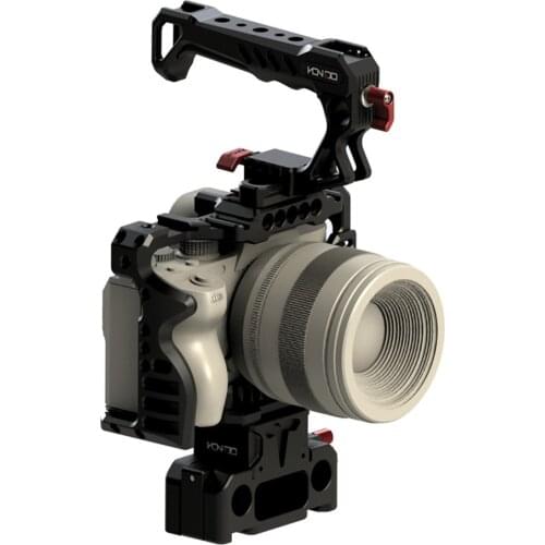 HONTOO A7R4 A9 Camera Cage for SONY A7 A7M2 A7R2 A7S2 A7M3 A7R3 A7S3 A7R4 A9 A9M2 Dslr Rig Kit Top Hanlde VS Smallrig TILTA cage