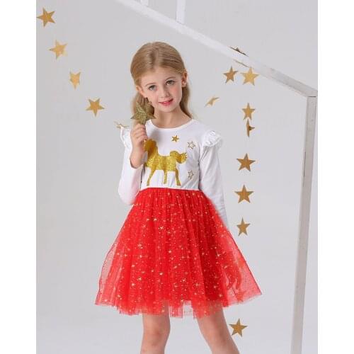 Baby Kids Red Dresses for Little Girls Autumn Winter Party Wedding Dress Childrens Princess Tutu Dress Clothes Girl Casual Wear