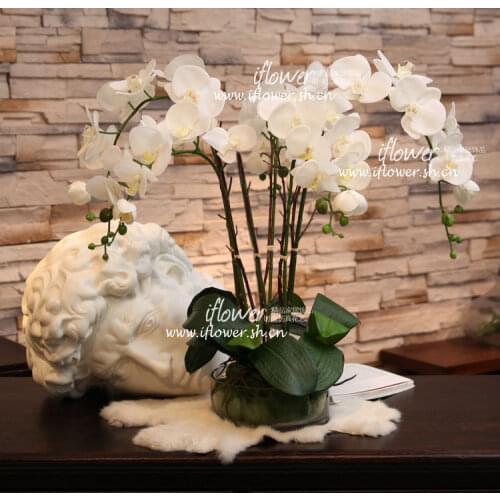Artificial orchid flower arrangement bonsai flower only no vase