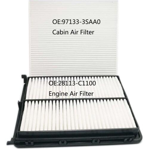 Yubao COMBO PREMIUM Air Filter & Cabin Air filter For 2016 2017 HYUNDAI Sonata HYBRID 971333SAA0 28113-C1100