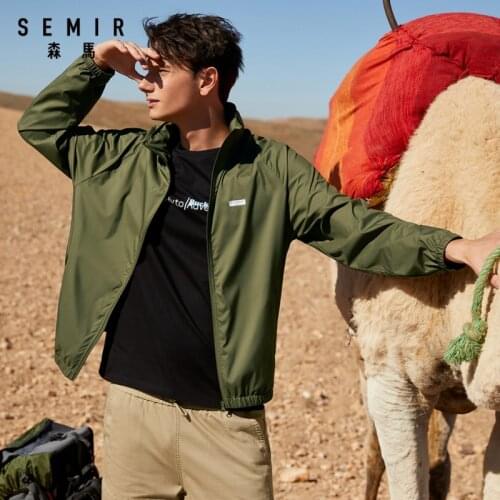 Jackets men 2020 summer new lapel long sleeve outwear windbreak man clothing warmer light frivolous jacket