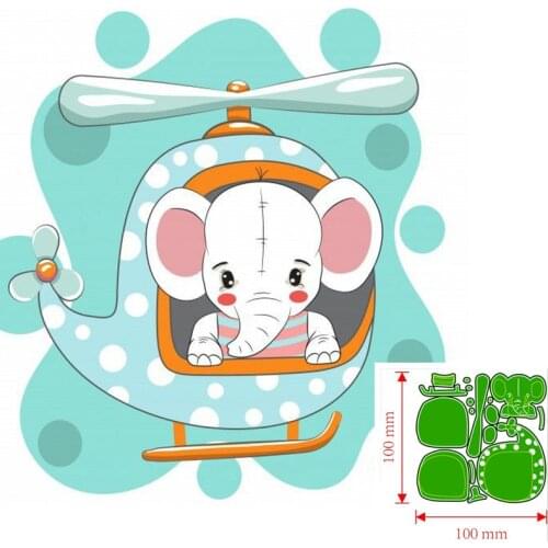 Metal Cutting Dies Animal elephant airplane Scrapbooking Paper Cards Decorative Craft Embossing