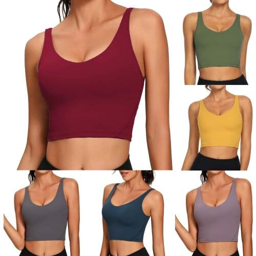 Fashion Women Sleeveless Casual Vest Ladies Chest pad movement Short Tank Tops