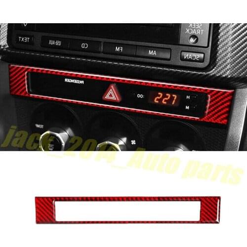 Real Carbon Fiber Center Console Clock Frame Trim for Toyota 86 SUBARU BRZ 2013 2014 2015 2016 2017