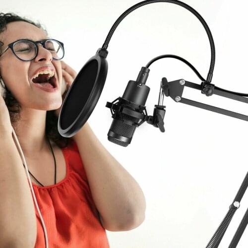 NB-35 Black Microphone Scissor Stand for Studio Sound Recording