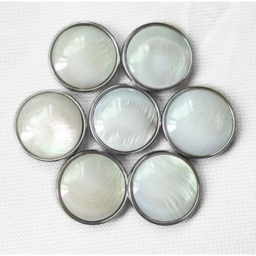 NF5039 Hot sale Pearl oyster snap button for 18mm snaps yewelry