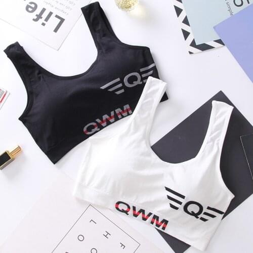 Women Cotton Underwear Womens Sports Bra Running Fitness Top Seamless Comfort Brassiere Girl Tank Up Female Tube Tops Bra