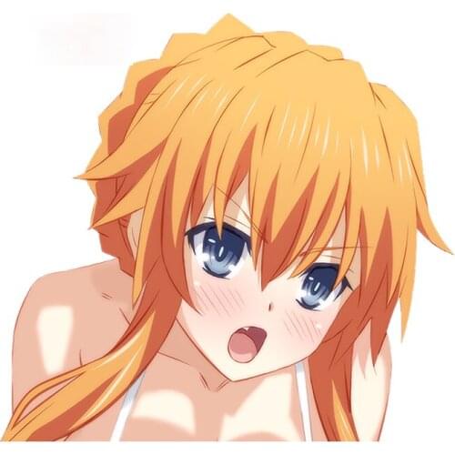 Personality Yamai Yuzuru DATE A LIVE Windows Waterproof Cartoon Occlusion Scratch Car Sticker Bumper VAN Decal Apply To Car Door