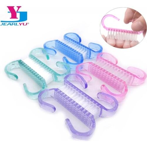 50 Pcs Cleaning Nail Brush Tools File For Nail Art Care Manicure 4 Color Soft Remove Dust Small Angle Acrylic Nail Dust Brush