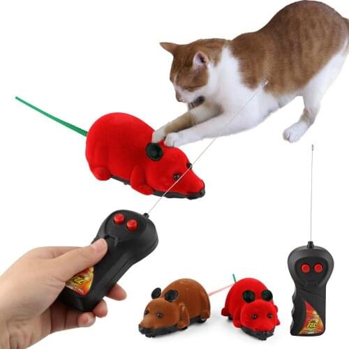 Pet Supply Simulated Electric Mouse False Mouse Cat Funny Playing Toys Remote Control Wireless RC Mice Cat Toys