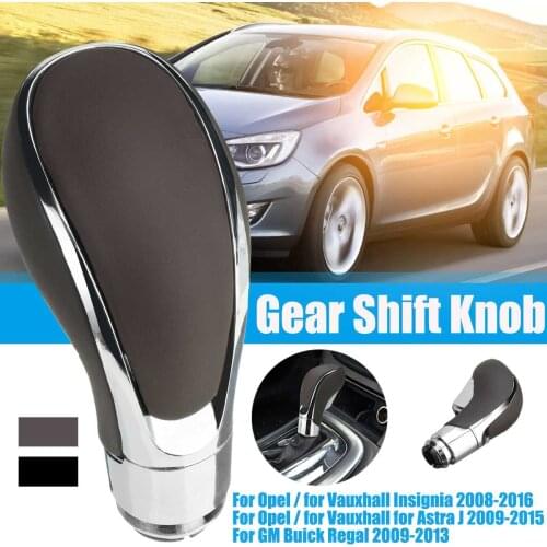 Automatic Gear Shift Knob PU Leather Lever Shifter Handle Stick Gear Knob For Opel/Vauxhall Insignia 2008-2016 Astra J 2009-2015