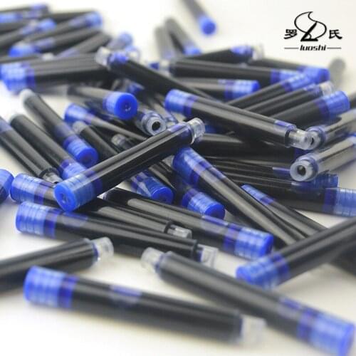 10pcs 3.4mm Calligraphy Fountain Pen Red Black Blue Ink Sacs Refill Set Writing Pen Accessories School Office Supply Stationery