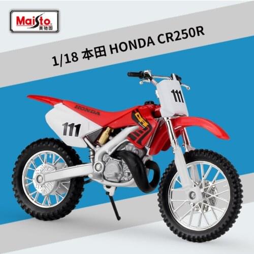 Maisto 1:18 Diecast CR 250R CR250R CBR 600 F4i CBR600F4i Sport Motorbike Alloy Metal Motorcycle Road Racing Model
