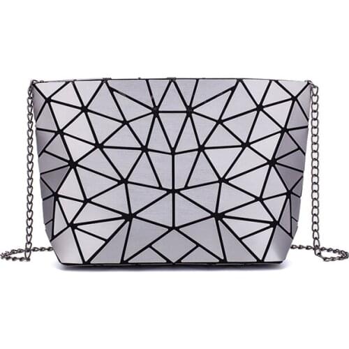 Crossbody Bags Clutch Evening Bag Women Chain Shoulder Bag for Women 2021 Fashion Geometric Messenger Bags Plain Folding