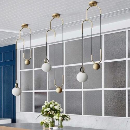 LED Postmodern Nordic Iron Glass Bubbles Designer LED Pendant Lights For Dinning Room kitchen Restaurant Suspension Luminaire
