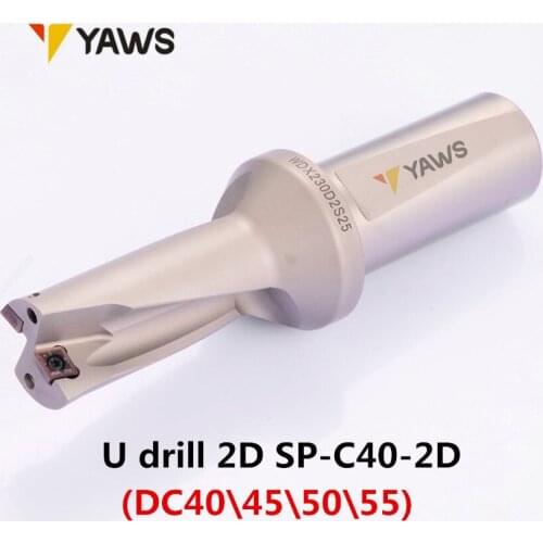 U-drill 2D SP-C40-2D SD40\45\50\53\55 drilling40\45\50\55MM insert indexable dril use insert SP..11