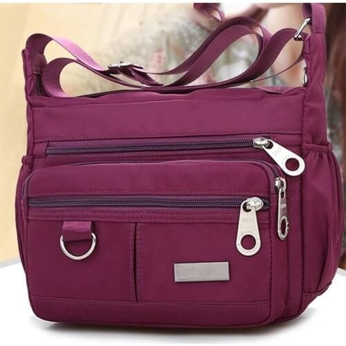 Oxford Waterproof Women Shoulder Bag Tote Bag Casual Nylon Messenger Crossbody Bag Mummy Bag Large Capacity Women Handbag