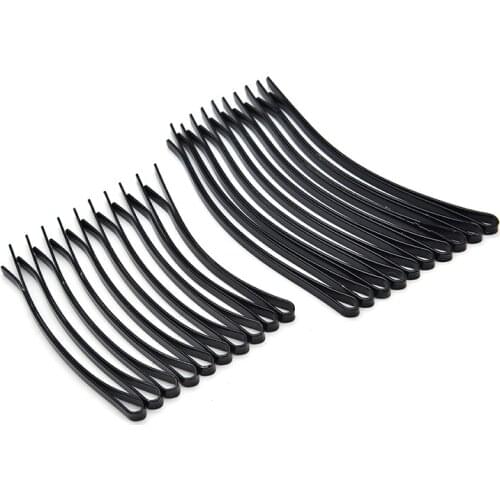 New 10Pcs Women Black Metal Hair Bobby Pins Grips Girls Hair Clip Hairstyle Barrette Hairpin Hairdressing Styling DIY Tools