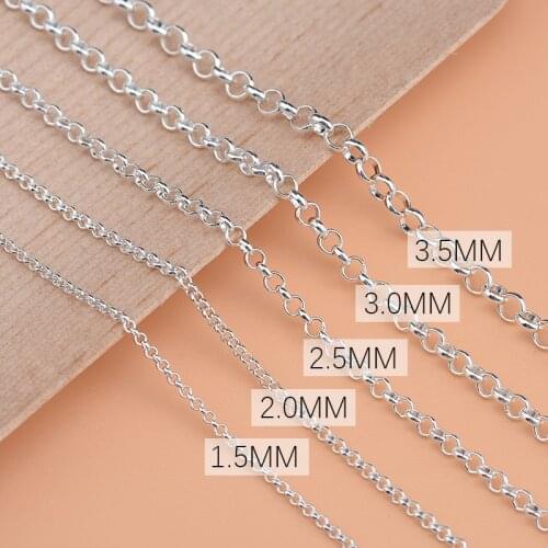 925 sterling silver semi-finished DIY chain chain bracelet bracelet anklet special pearl chain hand-beaded material accessories