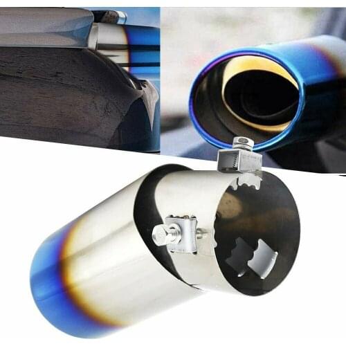 1pc Car Auto Exhaust Pipe Tip Tail Muffler Stainless Steel For Honda For Toyota For Suzuki DIY Moulding Parts