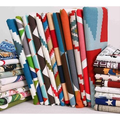 150cm printed cotton tablecloth canvas fabric thick cotton diy curtain sofa pillowcase sheet fabric patchwork fabric