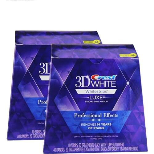 3D White Teeth Whitening Strips Original Dental Tooth Whiteing Whitestrips Professional Effects Tooth Care Glamorous White