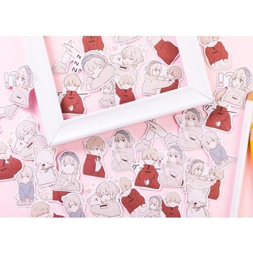 Free Shipping 30packs/lot Cute Love Overture Sticker DIY Mini Sticker Phone Diary Decoration Office And School Suppliers