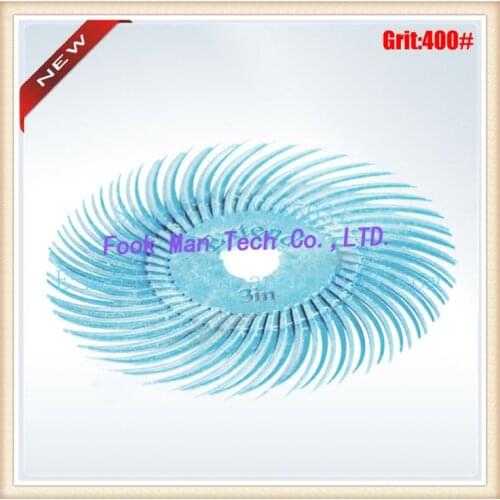 Free Shipping Green Color Grit 80# 3 Inches 3M Radial Bristle Brush Discs Polishing Discs 50pcs/lot