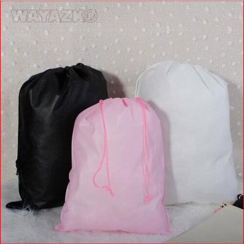 100 pieces/lot size 35x45cm non-woven fabric eco string bag