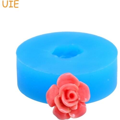 HYL094U 9.9mm Rose Silicone Mold - Flower Mold Fondant, Cake Topper, Miniature Food, Gum Paste, Resin, Jewelry DIY, Candy, Icing