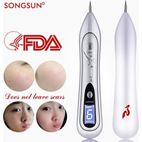 Laser Mole Removal LCD Laser Plasma Pen Spot Remover Freckle Tattoo Pen Wart Removal Machine Skin Care cosmetology apparatus