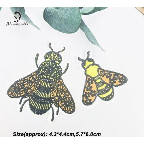 Metal Stamp Dies 2PC Bee Scrapbooking Paper Craft Handmade Card Album Punch Art Cutter Aliancutle 20102325