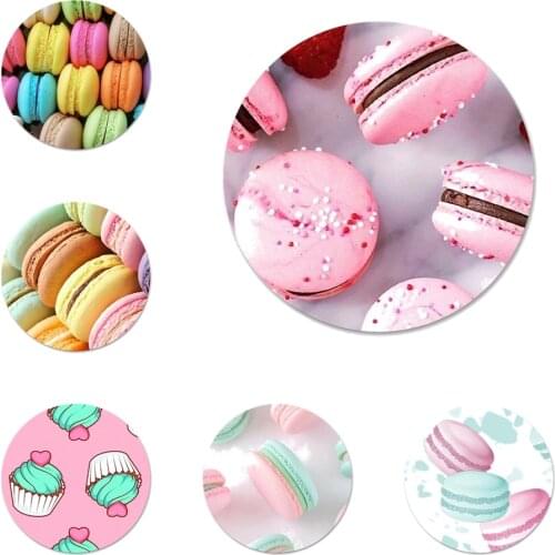 Macaroons and Cupcakes Cute Girly Badge Brooch Pin Accessories For Clothes Backpack Decoration gift 58mm