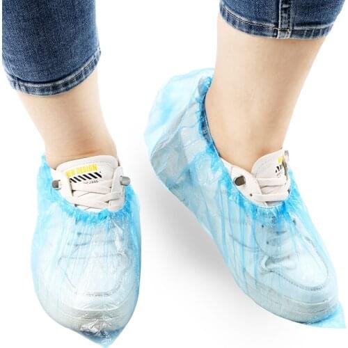 Disposable Shoe Covers Carpet Floor Protector Cleaning Shoe Covers 100 PCS Waterproof Anti Slip Plastic Organizer