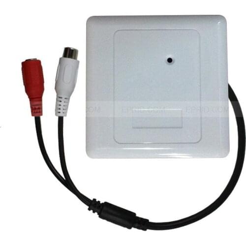 Panel Microphone Hidden Surveillance MIC CCTV Security AGC Pick up Audio RCA Sound Monitor