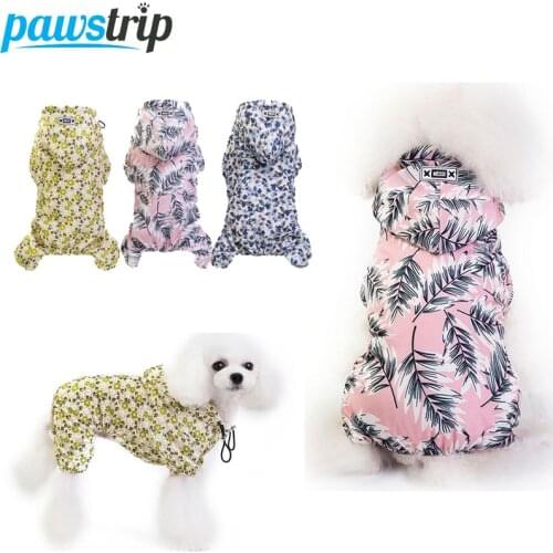 Pawstrip S-XXL Pet Dog Raincoat Waterproof Dog Coat Chihuahua Poodle Puppy Outfits Small Dog Clothes/Rain Coat Clothing