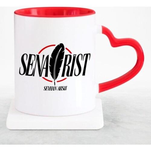 Personalized Professional Senarist Red Heart Mug Cup-2