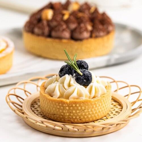 Tart Ring Mold Cake tools French Dessert Bakeware Cutter Round Tartlet Mold Decorating Tool Perforated Mousse Circle 60-200mm