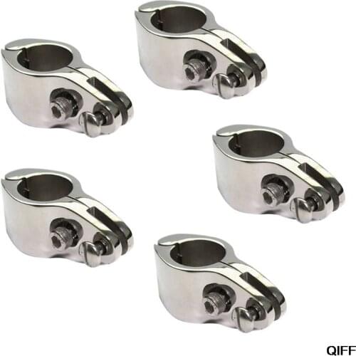 Drop ship& Wholesale 20/22/25/30/32mm Fitting Boat Bimini Top Hinged With 2 Screws Jaw Slide Marine Hardware June 10