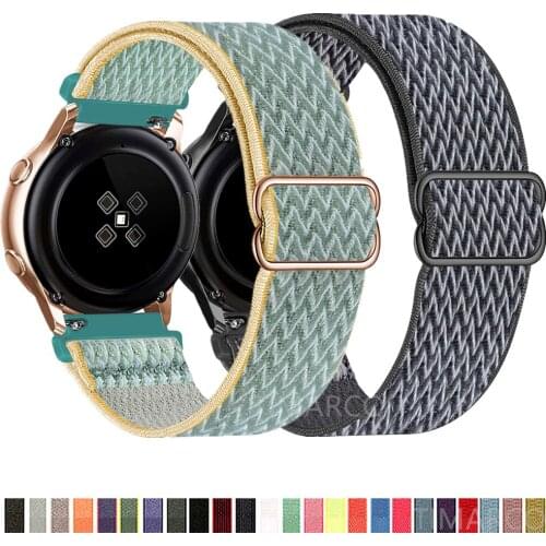 20mm 22mm Nylon Watch Strap For Samsung Galaxy Active 2 Gear S3 Bracelet for Huawei Watch GT 2 Strap for Samsung Galaxy 46mm