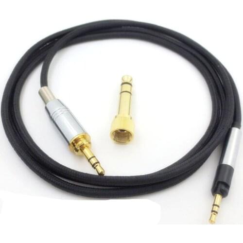 1.2m 2m Replacement Cable for Sennheise HD598 HD558 HD518 HD598se Headphone Earphone Headset 3.5mm/6.35mm To 2.5mm Audio Cables