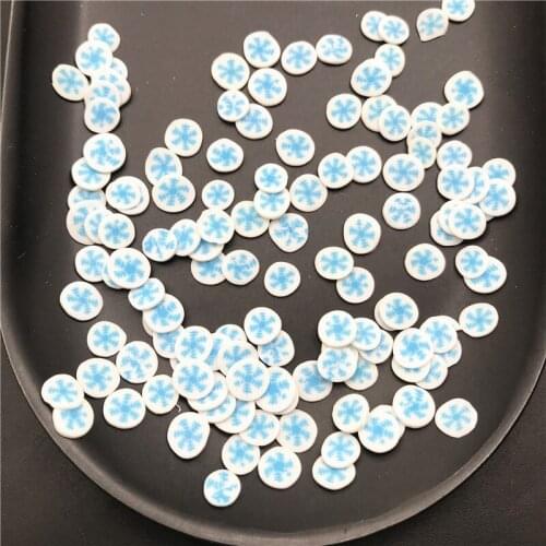 60g Snowflake Polymer Clay Slices Sprinkles for Kids Diy,Craft/Nail Art/Scrapbook Decoration,Filler Polymer Clay Embellishment
