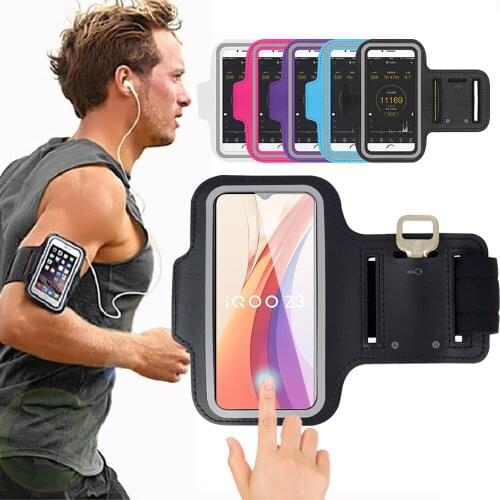 Sports Running Phone Bag for Vivo iQoo 7 5 3 Pro U1 U1X U3 U3X Z1 Z1X Z3 Hand Arm Band For iQoo NEO 3 5 Lite Case Cover