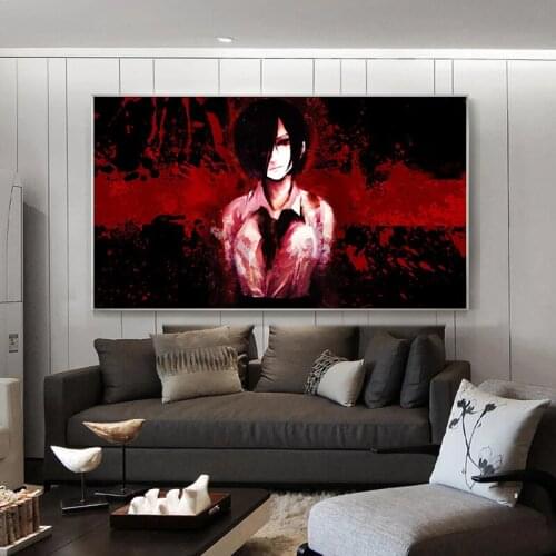 Tokyo Ghoul Anime Poster Art Prints Original Canvas Artwork 50 x 70 cm,No Frame