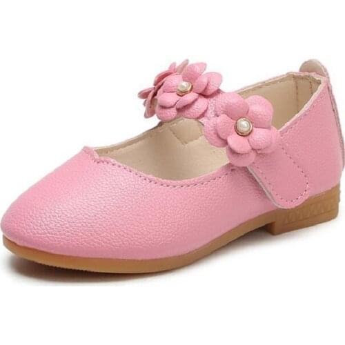 1 2 3 4 5 6 7 9 10 11 12 Years 2021 Baby Girls Spring Children Fashion Flowers Princess Leather Shoes Dresses For Big Kids Shoes