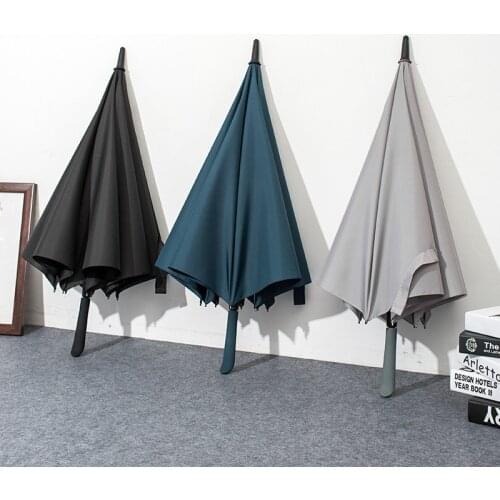 Travel Windproof Parasols Straight Long Umbrella Women Men Business Brand Rain Umbrella Golf Automatic Glassfiber Paraguas