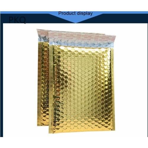 20Pcs 18x23cm Gold Mailing Envelope Bags Foam Waterproof Courier Bags Bubble Mailers Padded Bubble Envelopes Bag