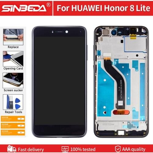 5.2" Original LCD For HUAWEI Honor 8 Lite PRA-TL10 PRA-LX1 PRA-LX3 LCD Display Touch Screen With Frame For Honor 8 Lite Display